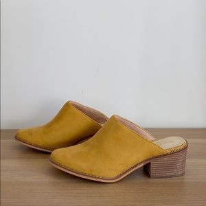Brand new yellow mules